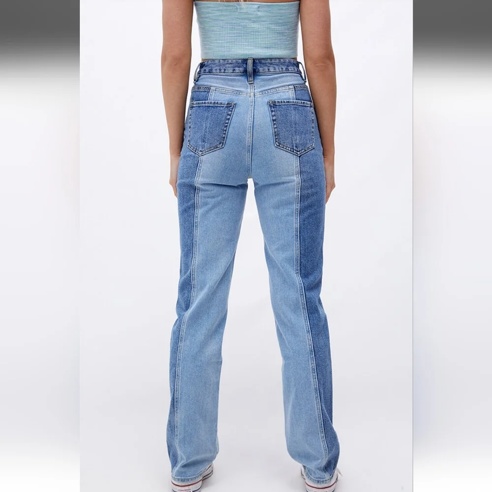 PacSun Eco Two-Tone '90s Boyfriend Jeans, Size 24 - Picture 4 of 16